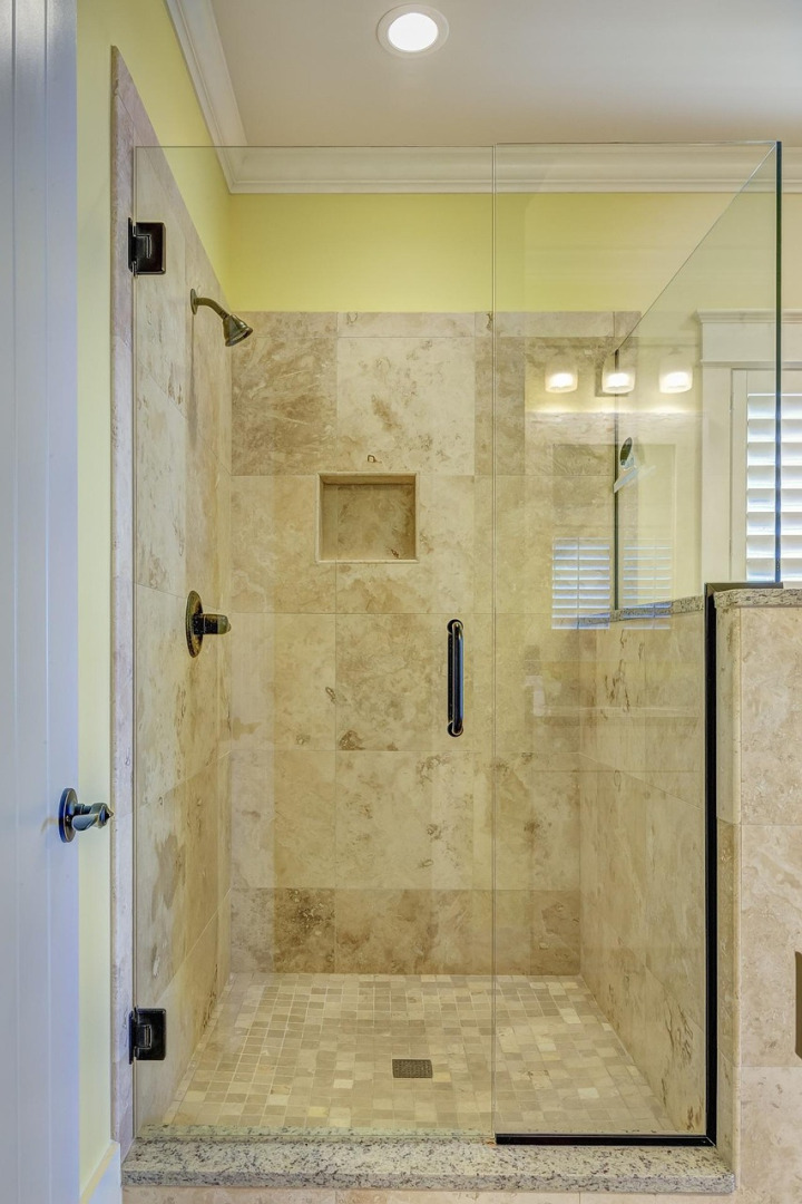 frameless glass shower door